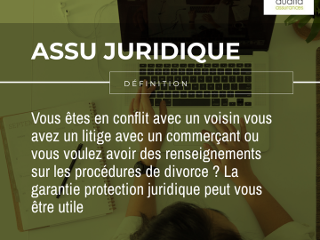 La garantie #ProtectionJuridique est une assurance qui vous permet d'obtenir des informations juridiques sur un sujet ou de trouver une solution amiable dans...