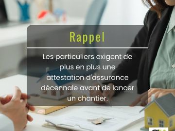 🔍 Les particuliers exigent de plus en plus une attestation d'assurance décennale avant de lancer un chantier. Mais pourquoi cette demande accrue ?

La...